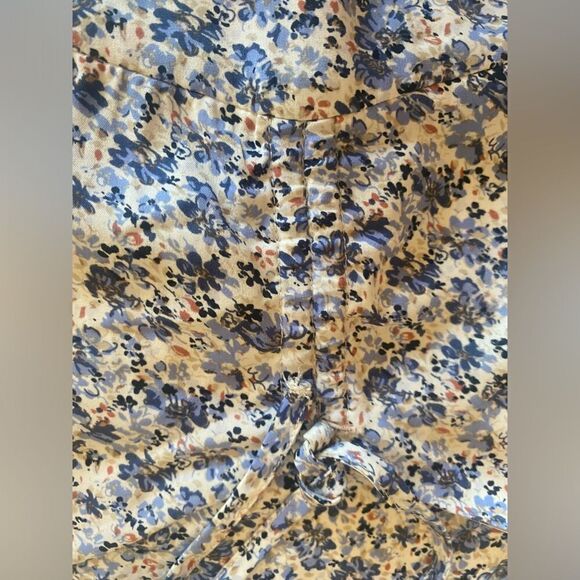 Abercrombie Blue Floral midi dress - Picture 8 of 8